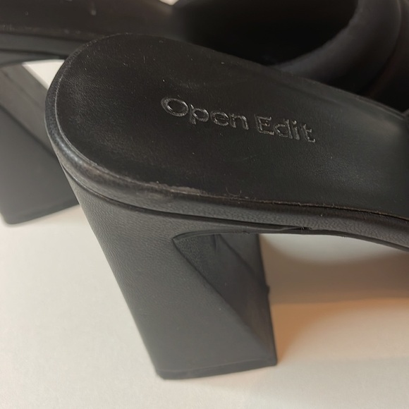 Open Edit Chunky Foam Heeled Open Toe Sandals Size 9.5 - Picture 9 of 11